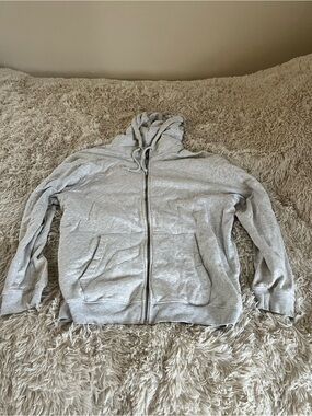 GAP Light Gray Full-Zip Hoodie